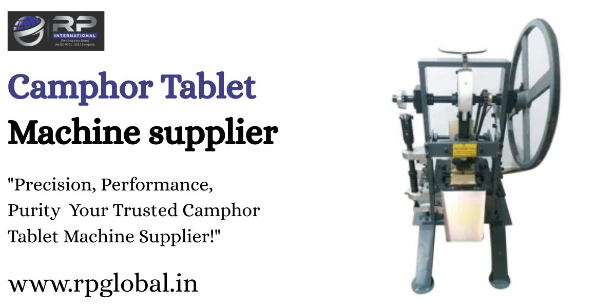 Camphor Tablet Machine supplier